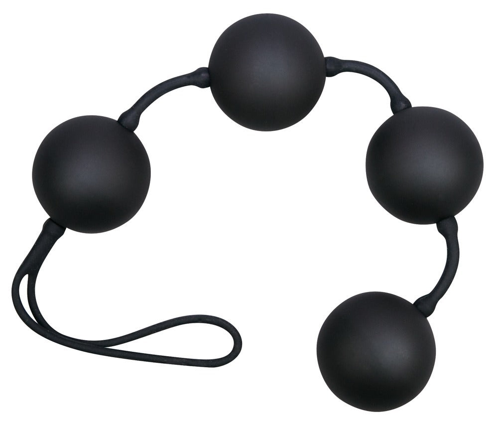 You2Toys Velvet Black Balls 4er-Liebeskugeln mit Soft-Touch-Textur