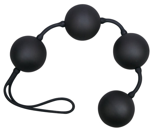 You2Toys Velvet Black Balls 4er-Liebeskugeln mit Soft-Touch-Textur