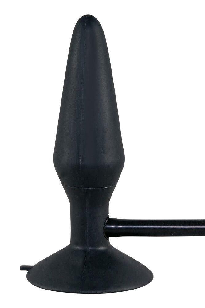 You2Toys True Black aufblasbarer Analplug mit Saugfuß