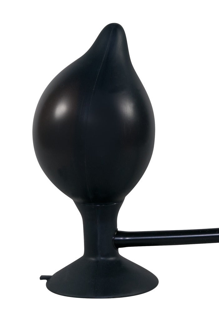You2Toys True Black aufblasbarer Analplug mit Saugfuß