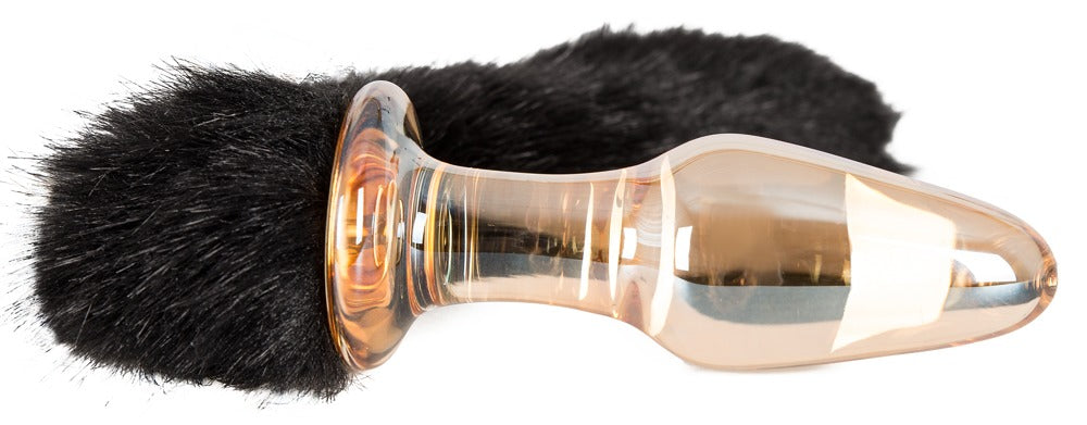 You2Toys Glas-Analplug mit Kunstfell-Schweif für Pet-Play