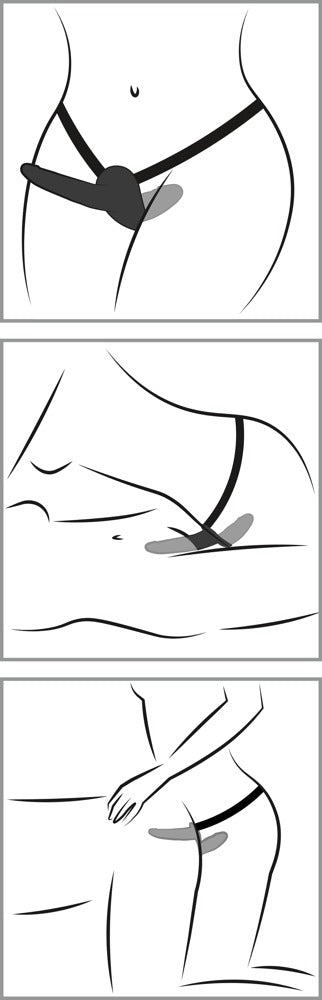 You2Toys Double Strap-On Umschnallstring mit Innen- und Außendildo