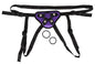 You2Toys Universal-Harness aus Kunstleder mit 3 Ringen