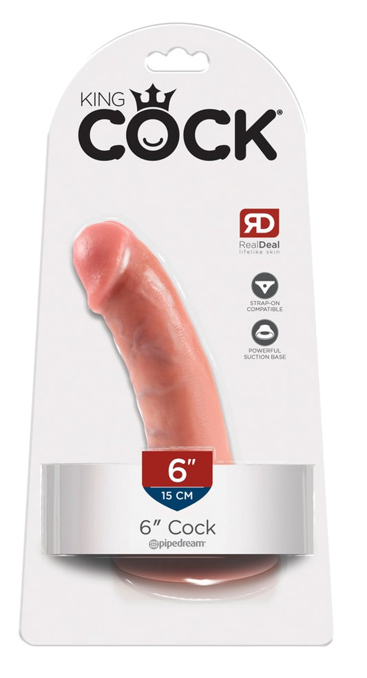 King Cock 6 inch (ca. 16 cm) Flesh