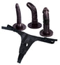 You2Toys Strap-on Set schwarz mit 3 Dildos zum Einsetzen