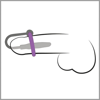 Penisplug PPlug with a silicone glans ri