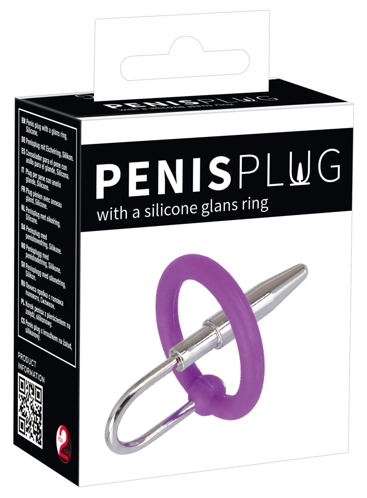 Penisplug PPlug with a silicone glans ri