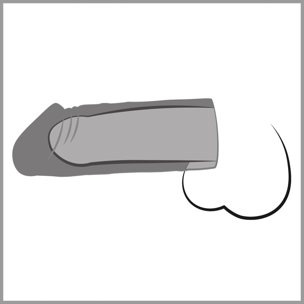 You2Toys Mega Dick Sleeve geäderte Penishülle, transparent