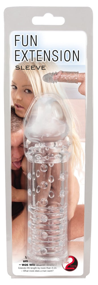 You2Toys Fun Extension genoppte Penishülle, transparent