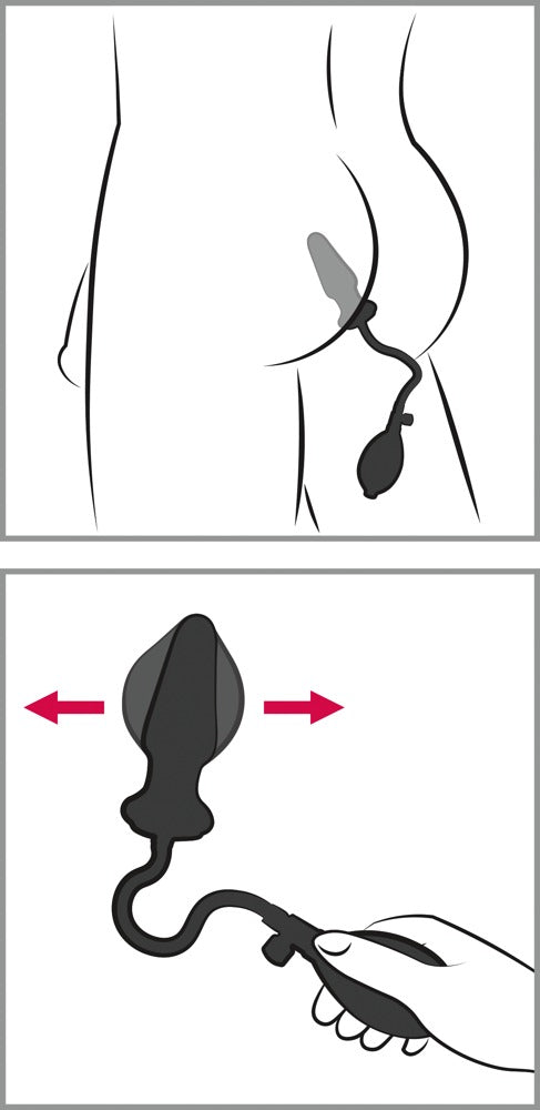 You2Toys Anal Expert aufpumpbarer Analzapfen aus Latex