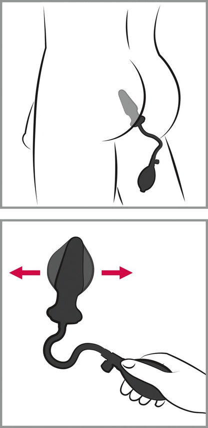 You2Toys Anal Expert aufpumpbarer Analzapfen aus Latex