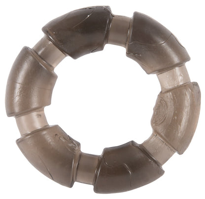 You2Toys Stretchy Cock Rings Trio mit Reizstruktur, rauchschwarz