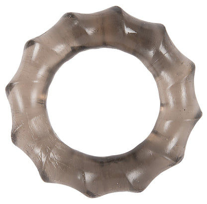 You2Toys Stretchy Cock Rings Trio mit Reizstruktur, rauchschwarz