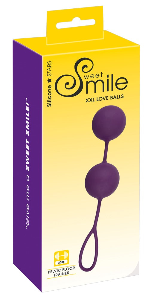 Sweet Smile XXL Balls extragroßes Liebeskugel-Duo mit Rückholband