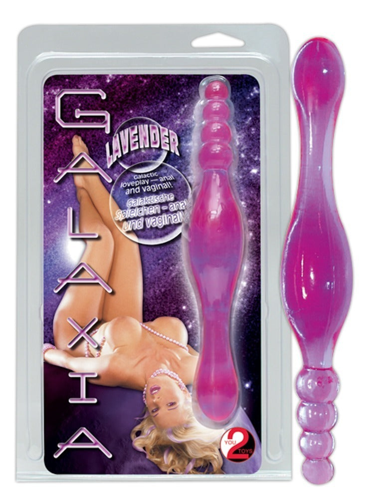 You2Toys Galaxia Lavender biegsamer Dildo, transparent