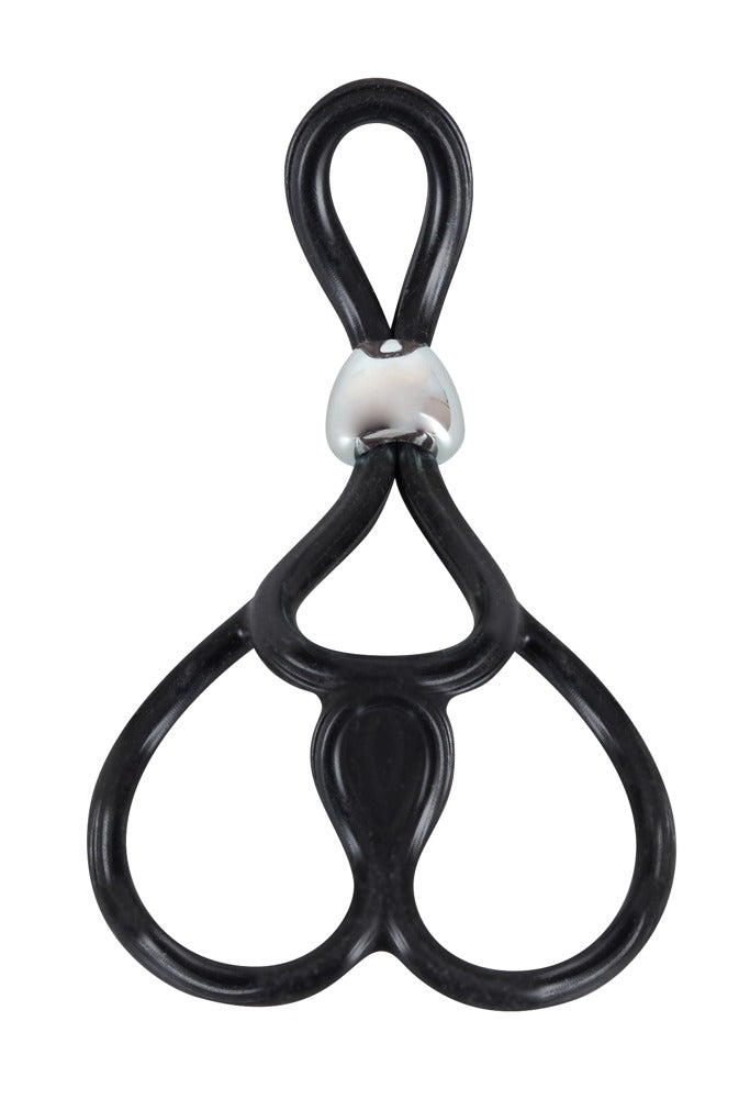 You2Toys Triple Ball- und Cockring aus Silikon, verstellbar