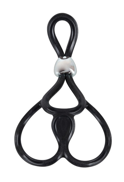 You2Toys Triple Ball- und Cockring aus Silikon, verstellbar