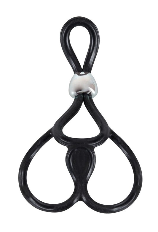 You2Toys Triple Ball- und Cockring aus Silikon, verstellbar