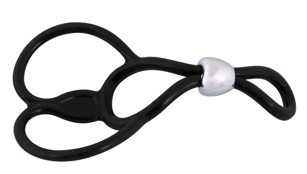 You2Toys Triple Ball- und Cockring aus Silikon, verstellbar