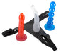 You2Toys Strap-on Colour Umschnall-String mit 3 Dildos mit Standfuß
