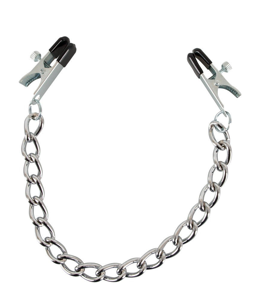 Bad Kitty Nippelklemmen mit Kette aus Metall