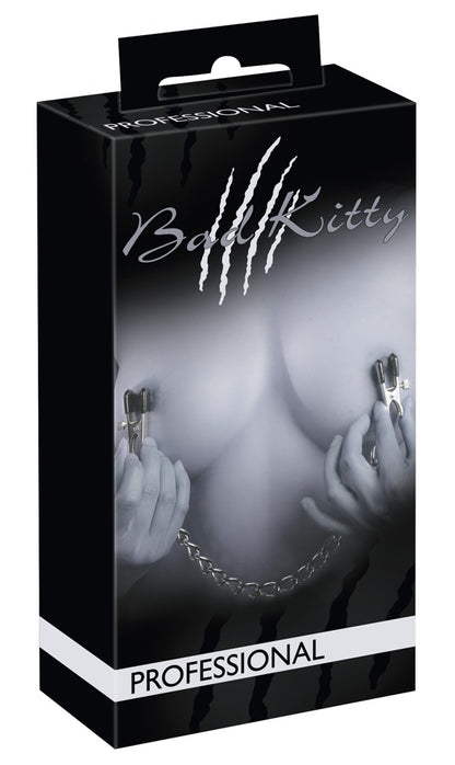 Bad Kitty Nippelklemmen mit Kette aus Metall