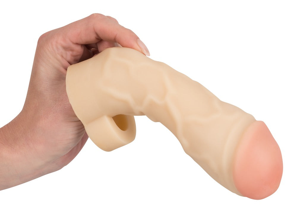You2Toys Thicker & Bigger Penishülle mit Hodenring, hautfarben