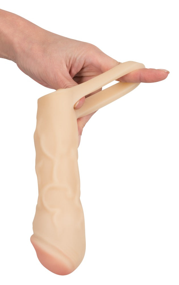 You2Toys Thicker & Bigger Penishülle mit Hodenring, hautfarben