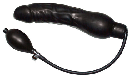 You2Toys Black Latex Balloon aufpumpbarer Dildo mit Druckventilpumpe