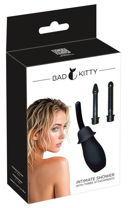 Bad Kitty Intimdusche mit 3 Aufsätzen und Pumpball