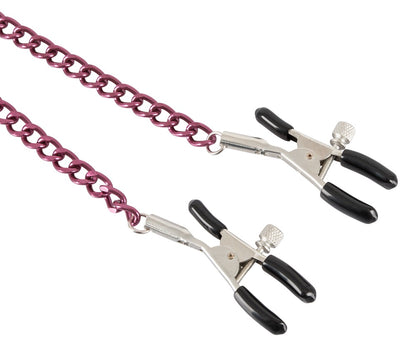You2Toys Nipple Chain Nippelklammern mit Verbindungskette, lila
