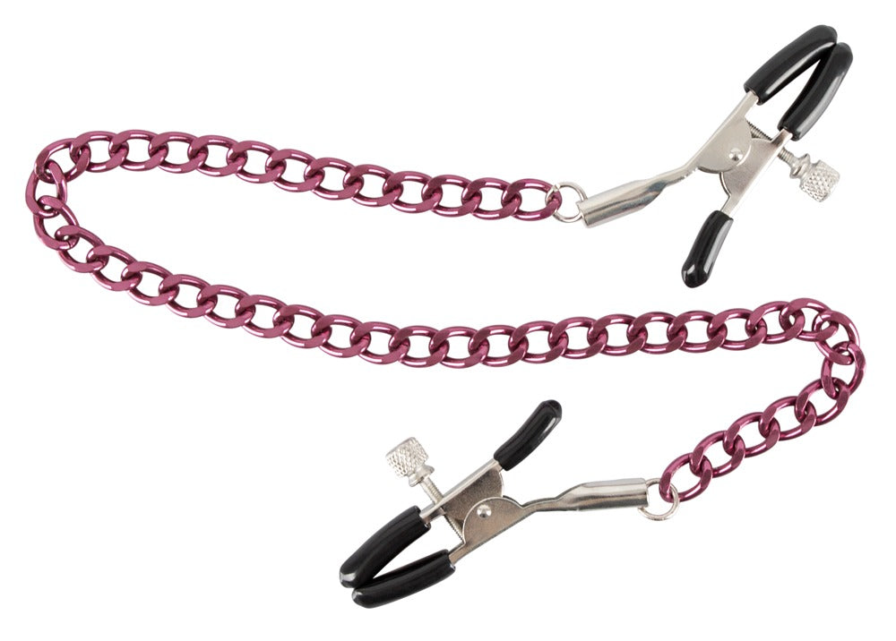 You2Toys Nipple Chain Nippelklammern mit Verbindungskette, lila