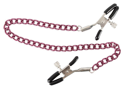 You2Toys Nipple Chain Nippelklammern mit Verbindungskette, lila