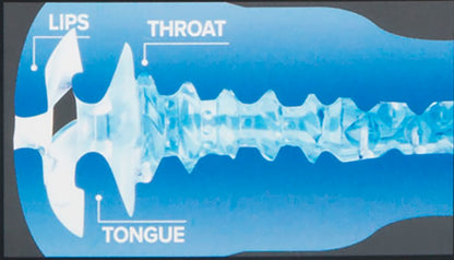Fleshlight Turbo Thrust Blue Ice Blowjob-Masturbator, transparent