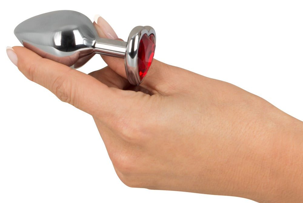 You2Toys Diamond Anal Plug M aus Aluminium mit Schmuckstein