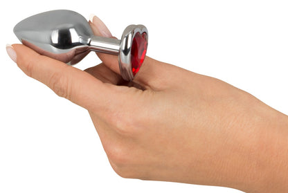 You2Toys Diamond Anal Plug M aus Aluminium mit Schmuckstein