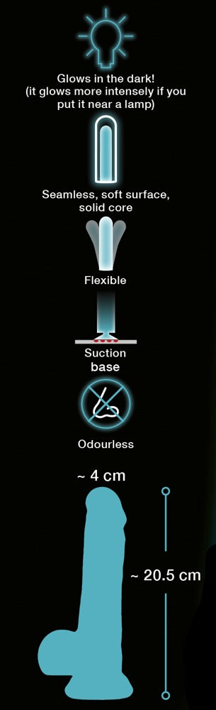 You2Toys Glow in the Dark Dildo mit leuchtendem Kern