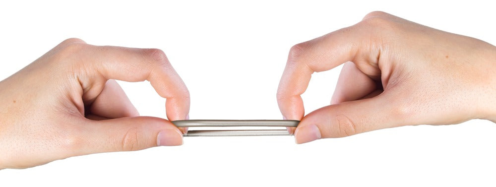 You2Toys Penis-/Hodenring-Set 3-teilig in Metall-Optik aus Silikon