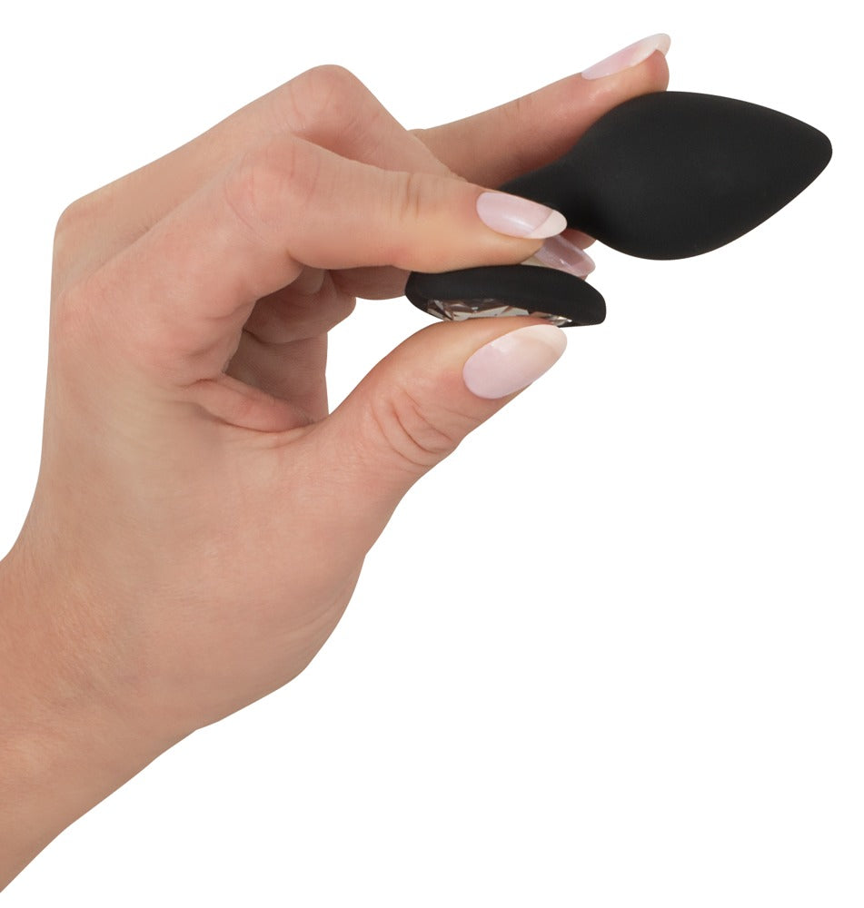 You2Toys Silicone Butt Plug klein mit Schmuckstein