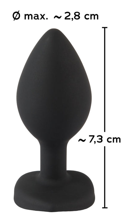You2Toys Silicone Butt Plug klein mit Schmuckstein