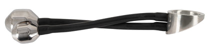 You2Toys Metall-Penisring mit 2 Plug-Gewichten an Silikonbändern