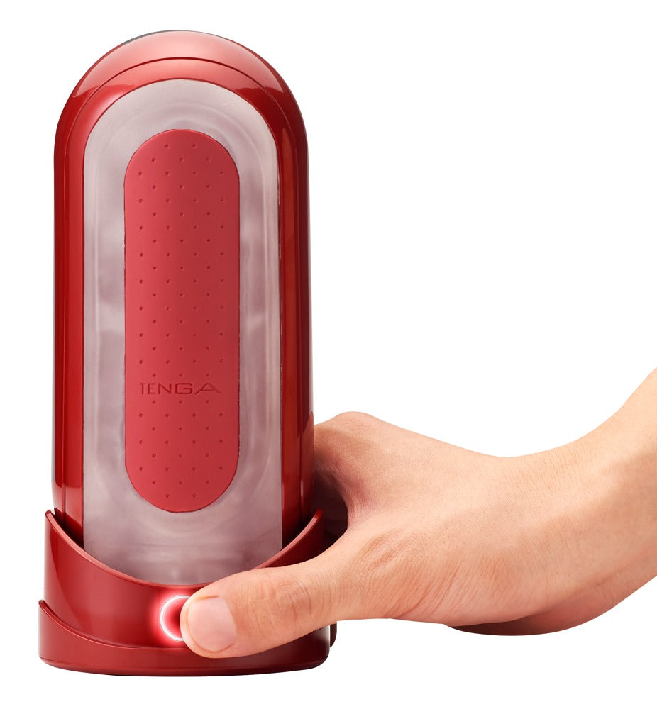 Tenga Flip 0 Red Warmer Package