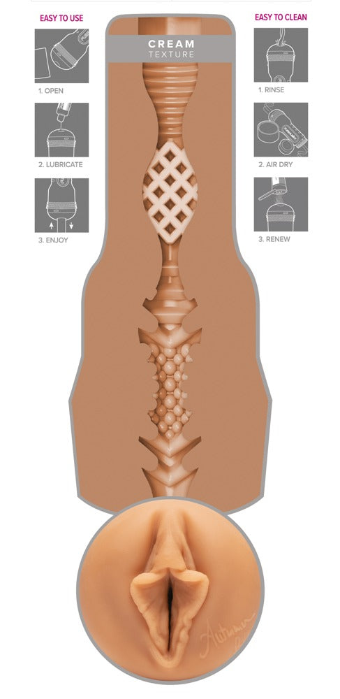 Fleshlight Autumn Falls Cream Masturbator, Vagina
