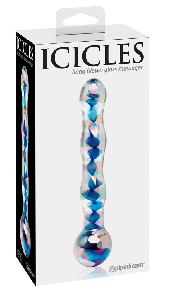 Icicles No. 8 Clear/blue