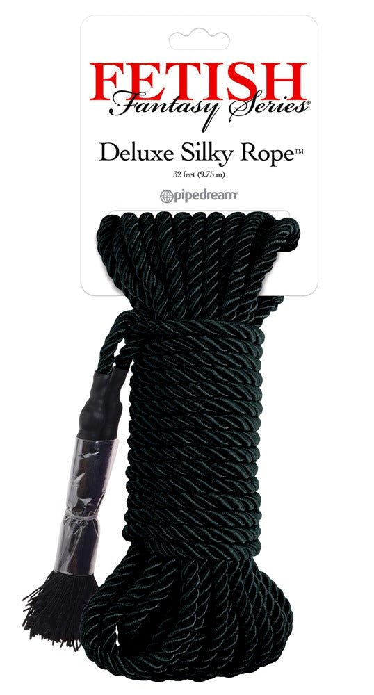 Fetish Fantasy Deluxe Silk Rope Black