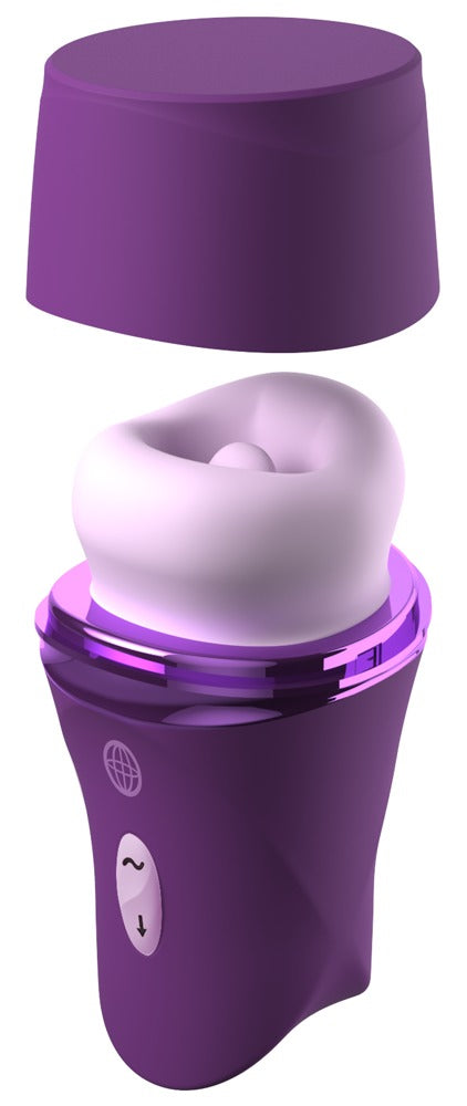 Fantasy For Her Lush Kiss – Auflege-Sauger mit Vibro-Zunge, lila
