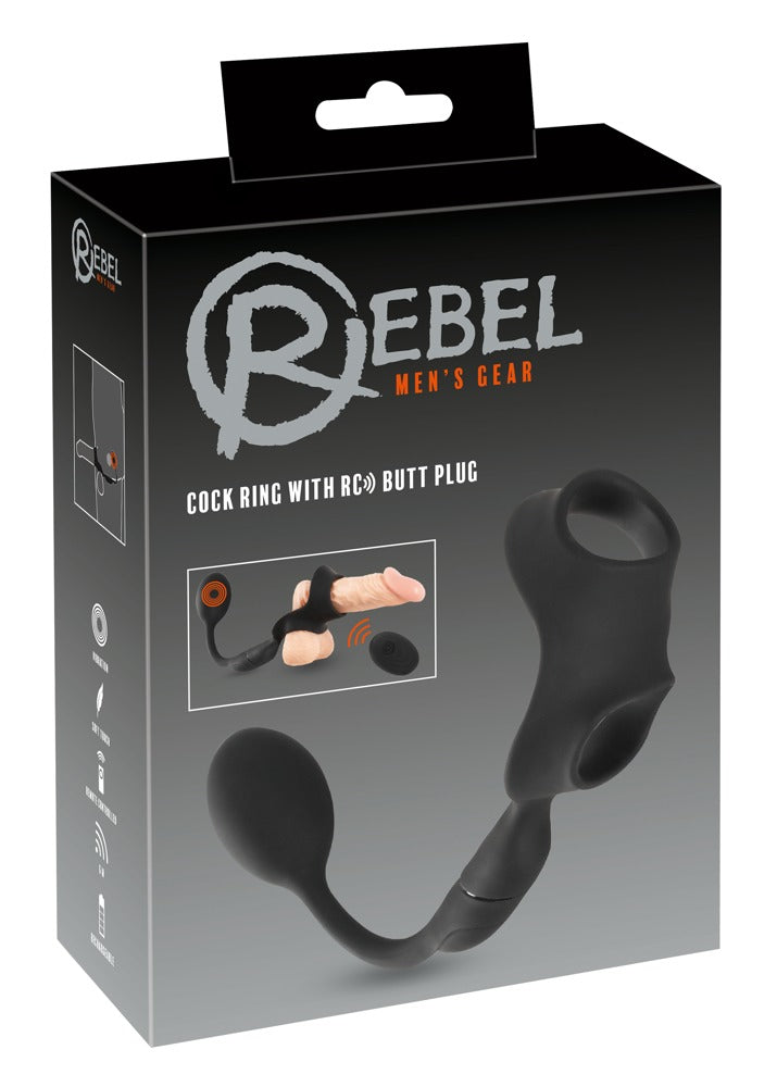 Rebel Cock Ring With RC Butt P