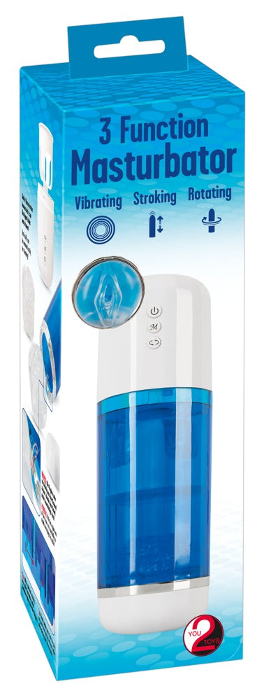 You2Toys 3 Function Masturbator mit Rotation, Stoß und Vibration