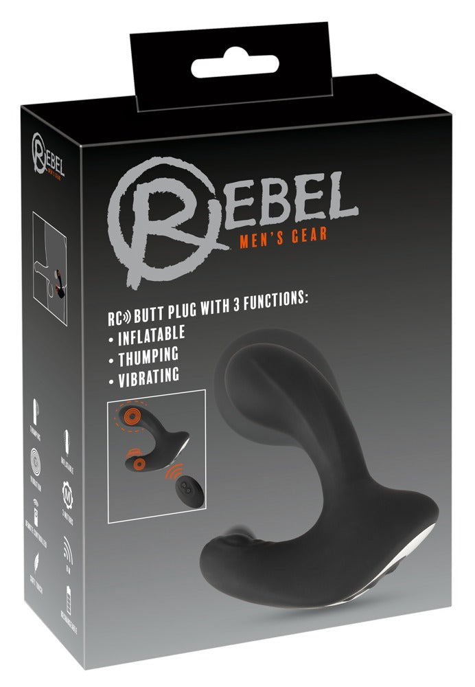Rebel RC Butt Plug With 3 Func