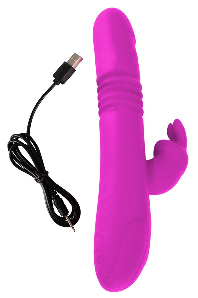 Sweet Smile Thrusting Pearl Rabbit Vibrator mit rotierenden Kugeln